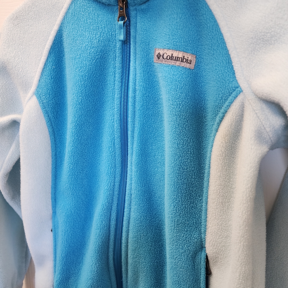 Columbia Light Blue Fleece Jacket - Picture 3 of 6